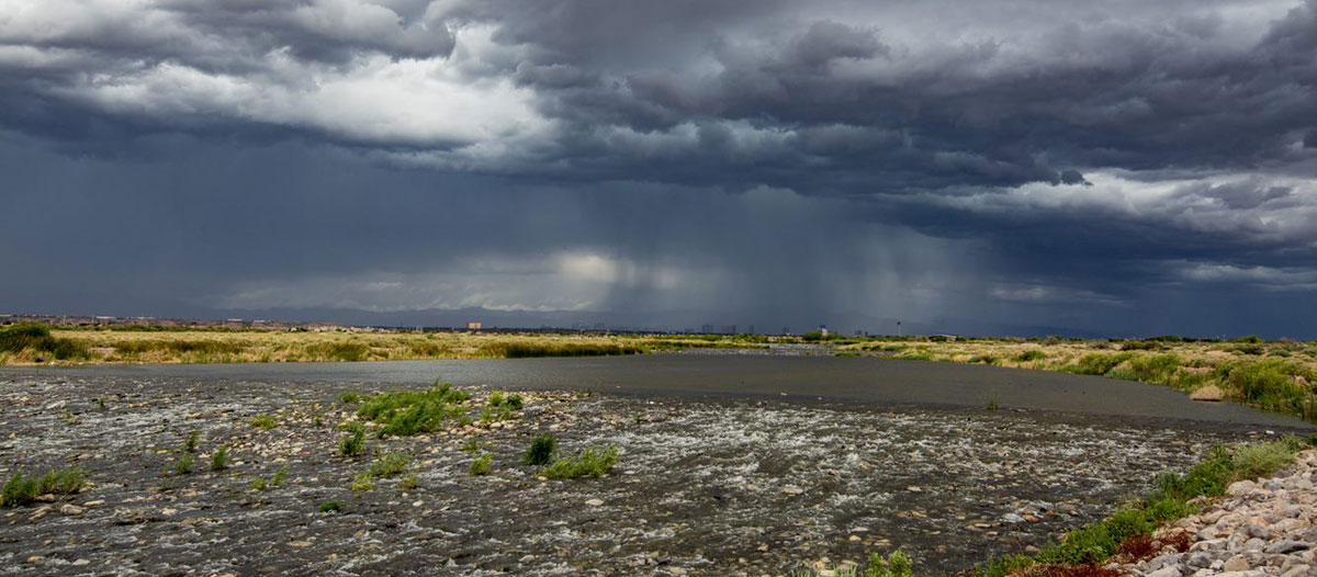 storm at the Wash