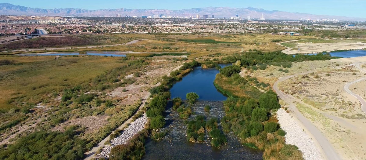 Aerial of DU weir #1