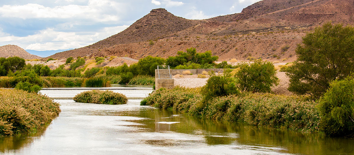 Rainbow Gardens weir