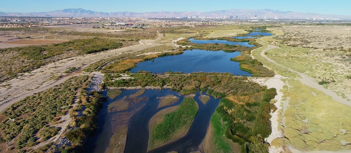 Aerial of upper narrows weir